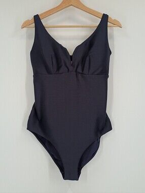 Milea Ribbed V Neck 1pc Swimsuit